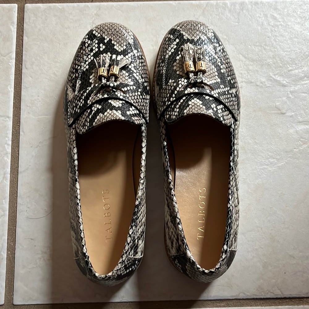 Talbots snake loafers